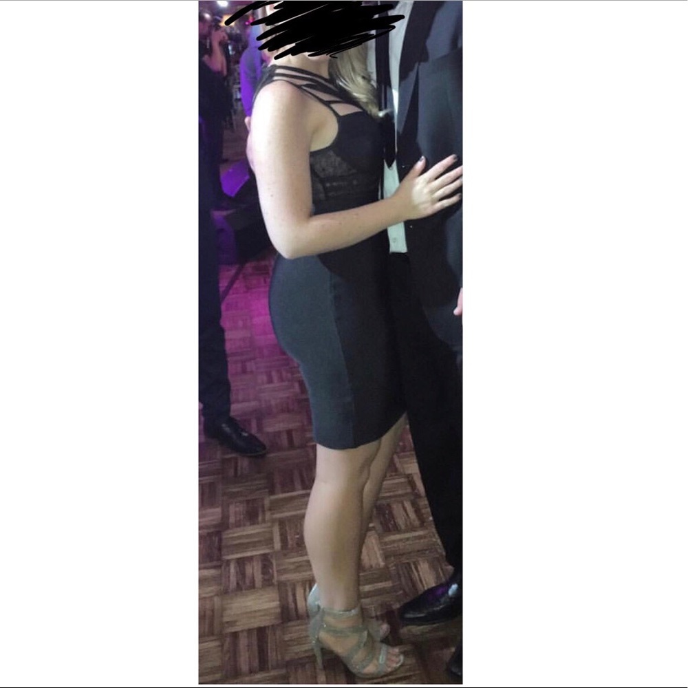 Cage top body con dress